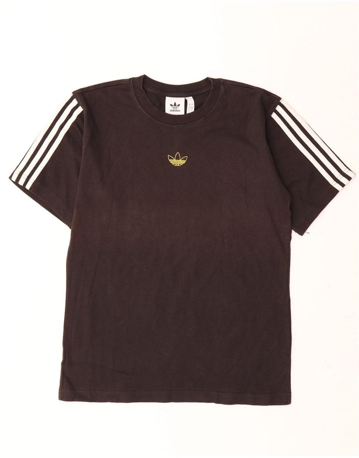 Adidas - Camiseta para hombre, talla pequeña, algodón negro