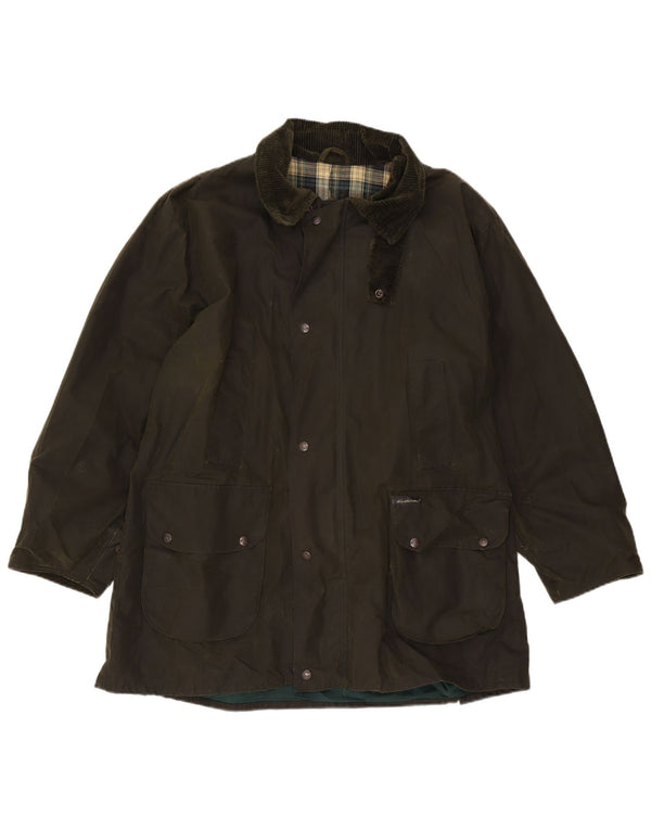 OUTBACK Chaqueta de algodón encerado para hombre UK 40 Large Khaki