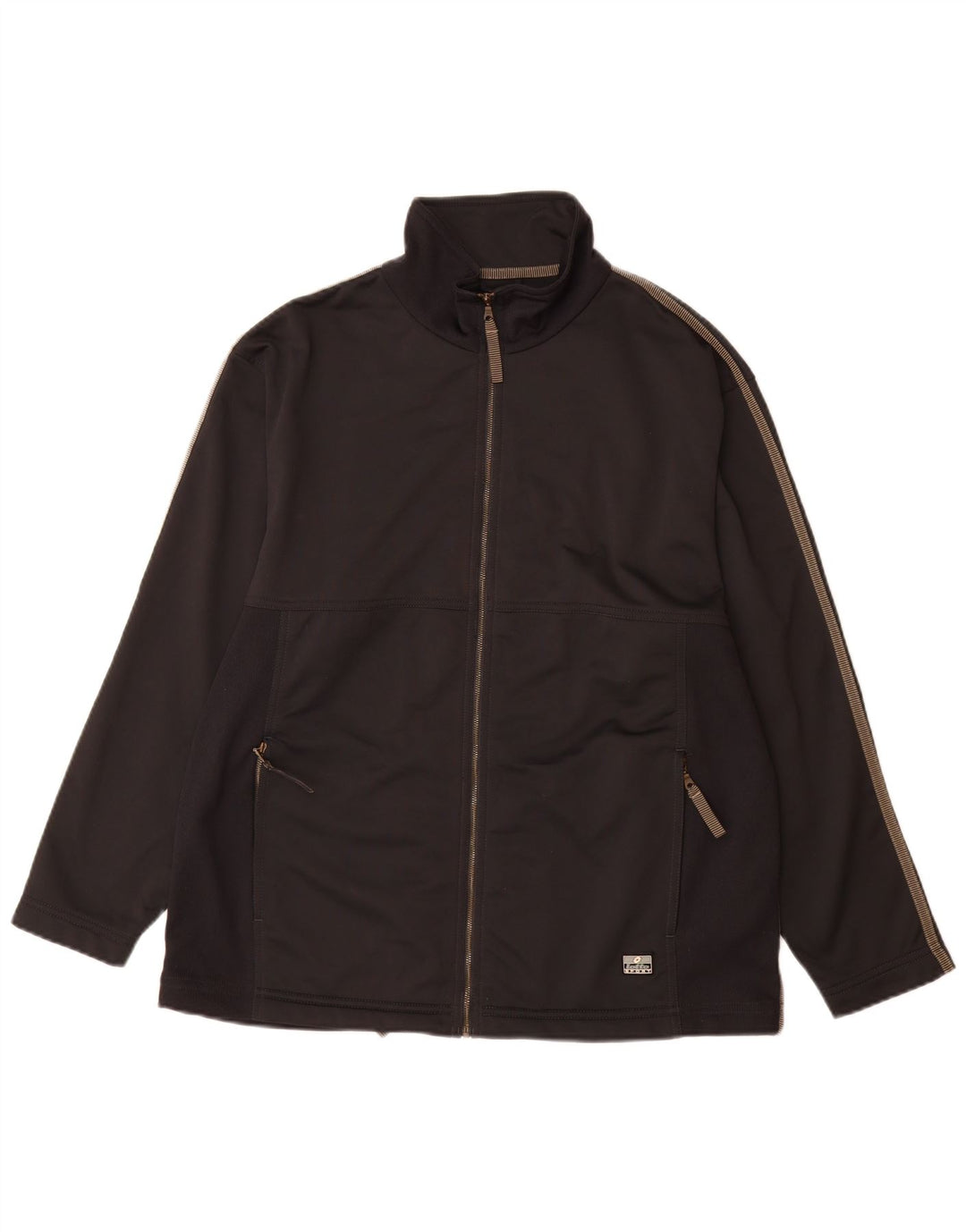 LOTTO Chaqueta superior de chándal para hombre Poliéster negro grande