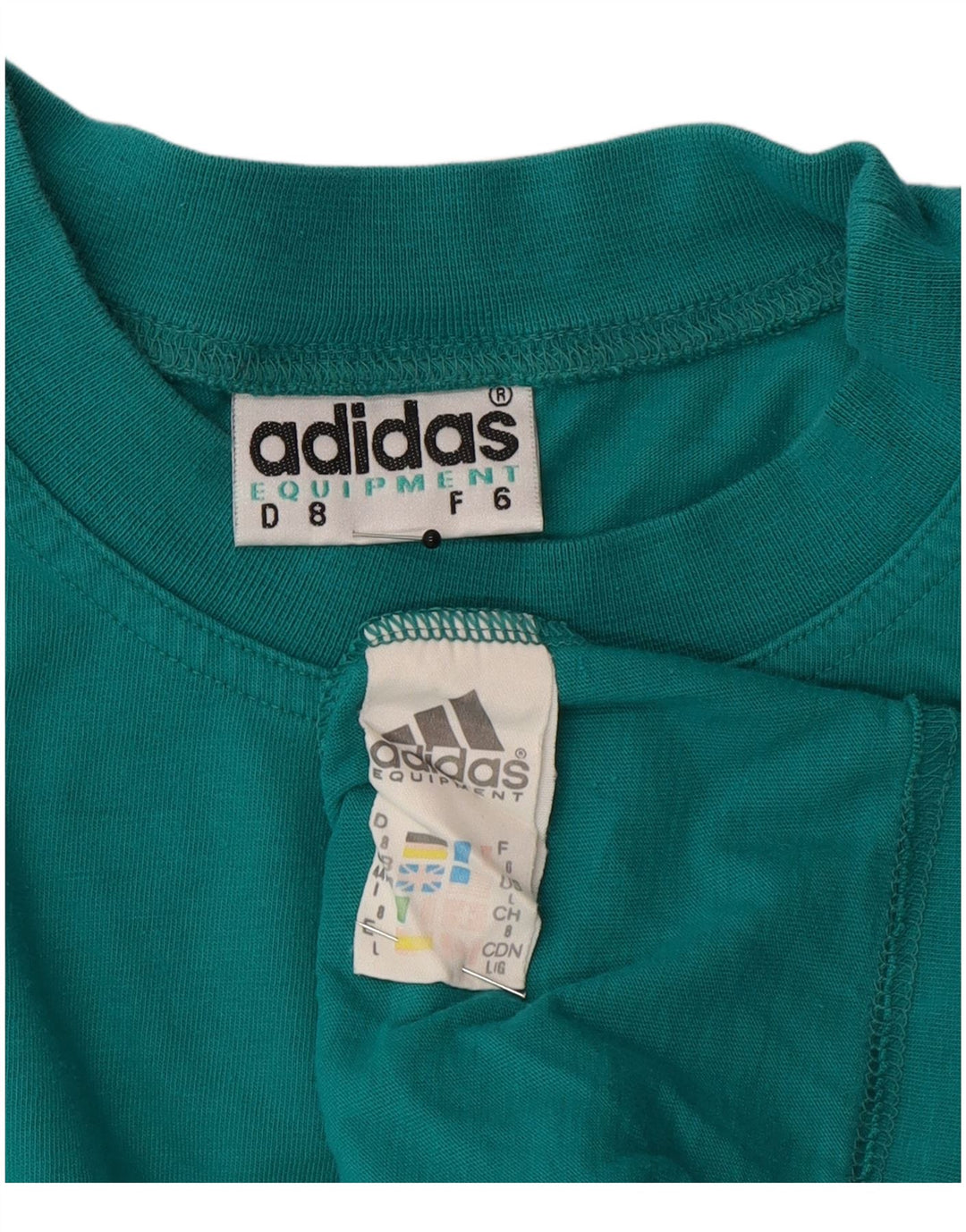 Adidas - Camiseta de manga larga para hombre, talla 44/46, talla grande, color azul