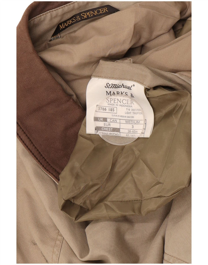 Marks & Spencer Chaqueta utilitaria para hombre UK 38 Algodón beige medio