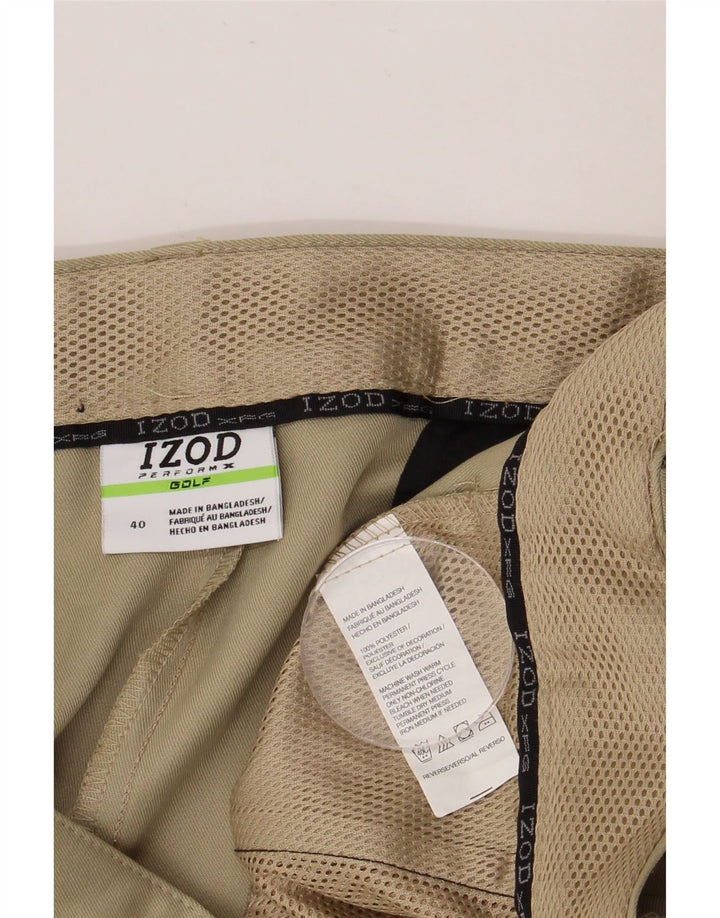 IZOD Shorts Cargo Hombre W40 XL Poliéster Beige