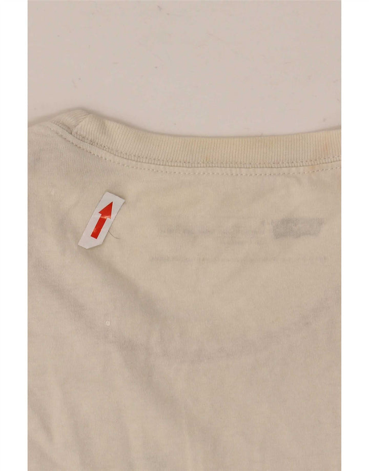 Levi's Camiseta con gráfico de ajuste estándar para hombre Top de algodón blanco mediano