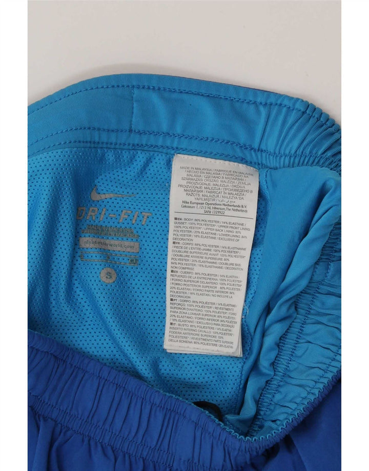 Nike Bermudas deportivas para hombre, pantalones cortos deportivos de poliéster azul pequeño