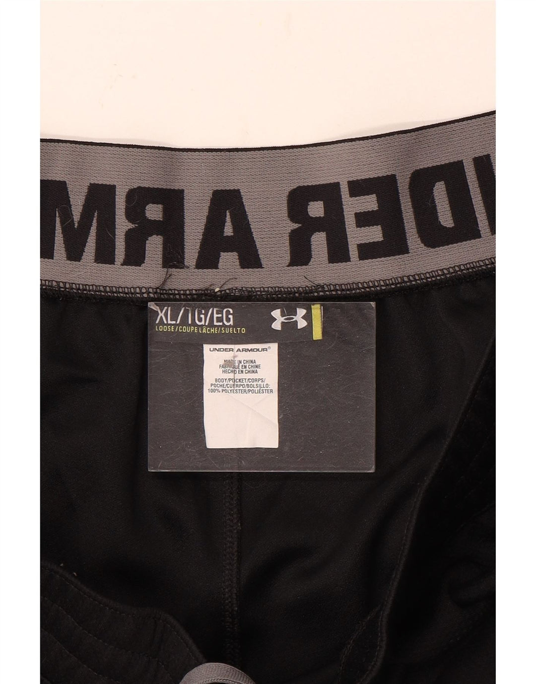 Pantalón de Chándal Under Armour Hombre XL Poliéster Negro