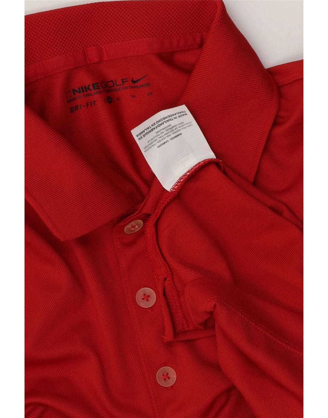 Polo Nike Dri Fit para hombre XL Poliéster rojo