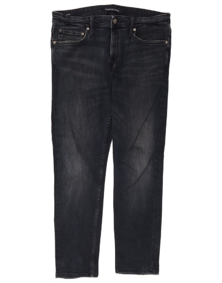Calvin Klein Jeans ajustados para hombre W34 L30 Azul marino