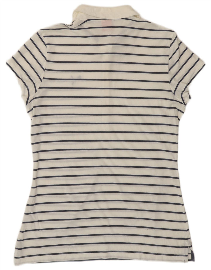 PUMA Polo para mujer UK 12 Medium White Stripes
