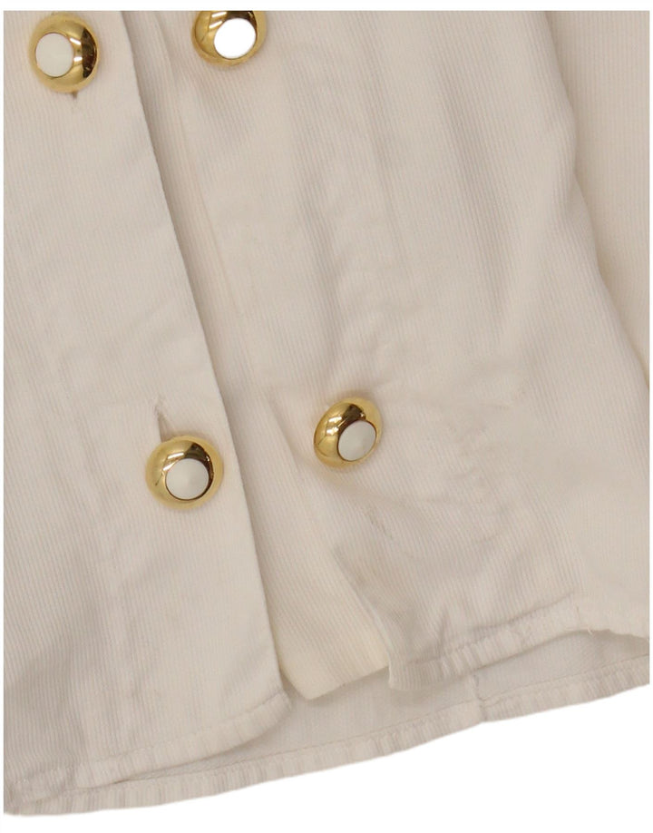 Enara Camice Blusa de doble botonadura para mujer UK 46 Large White
