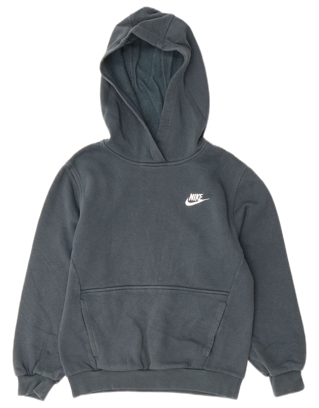 NIKE Sudadera con capucha para niños 10-11 años Algodón verde medio