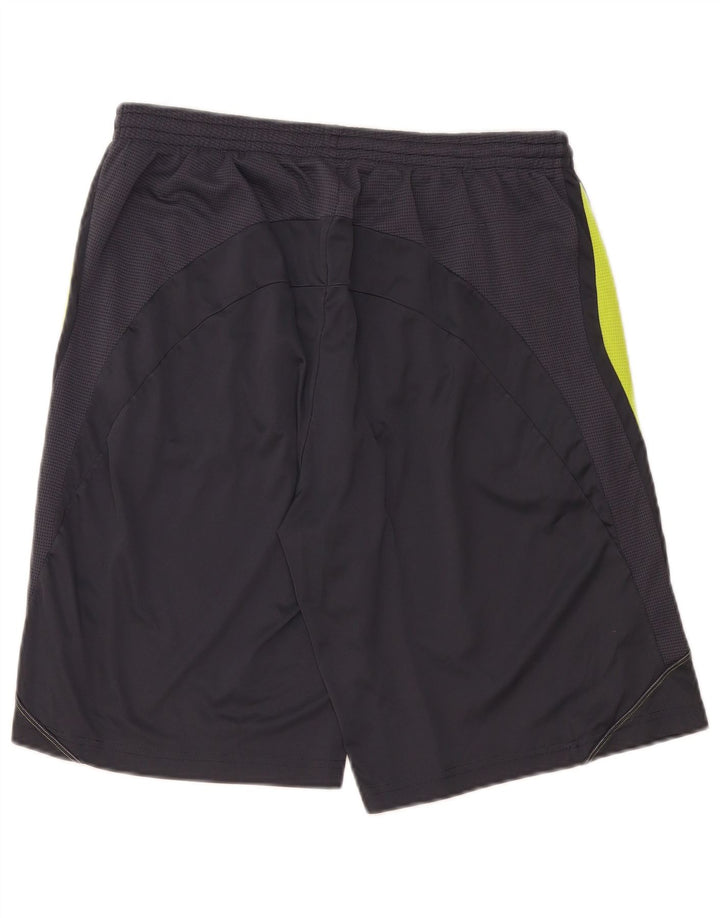 Umbro Pantalones cortos deportivos para hombre XL Gris Colorblock