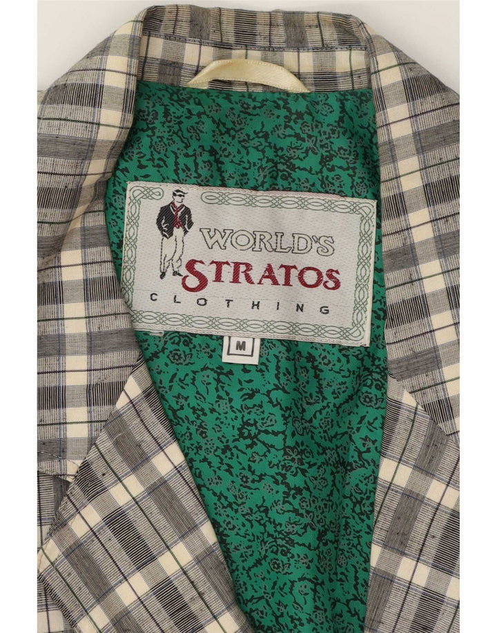 Stratos Traje de 2 piezas con 2 botones para hombre UK 38 Medium Grey Check Classic