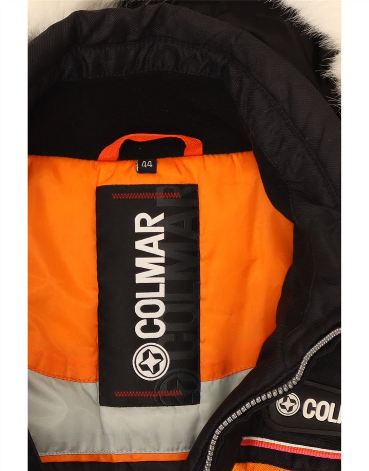 Colmar Chaqueta cortavientos con capucha para mujer EU 44 2XL Negro Colorblock