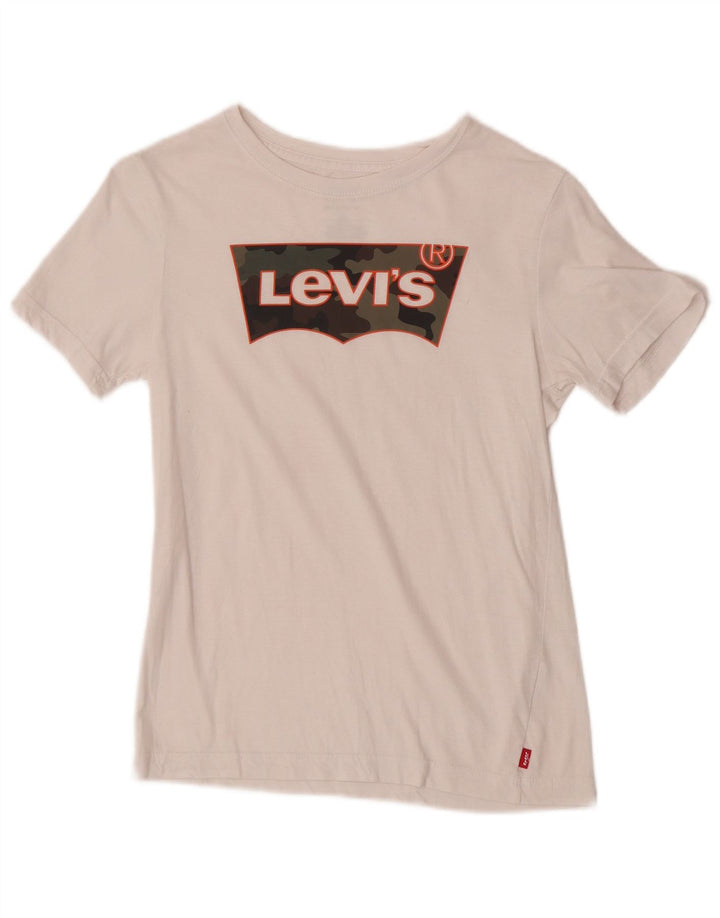 Levi's Camiseta gráfica para niño 11-12 años Blanco