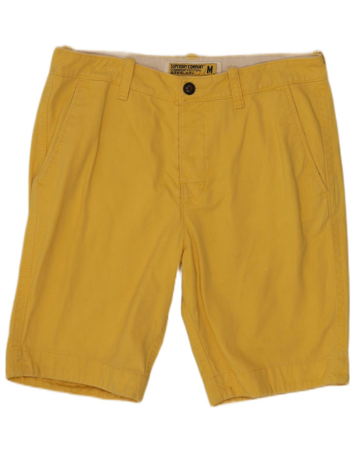 SUPERDRY Pantalones cortos chinos para hombre medianos W32 Algodón amarillo
