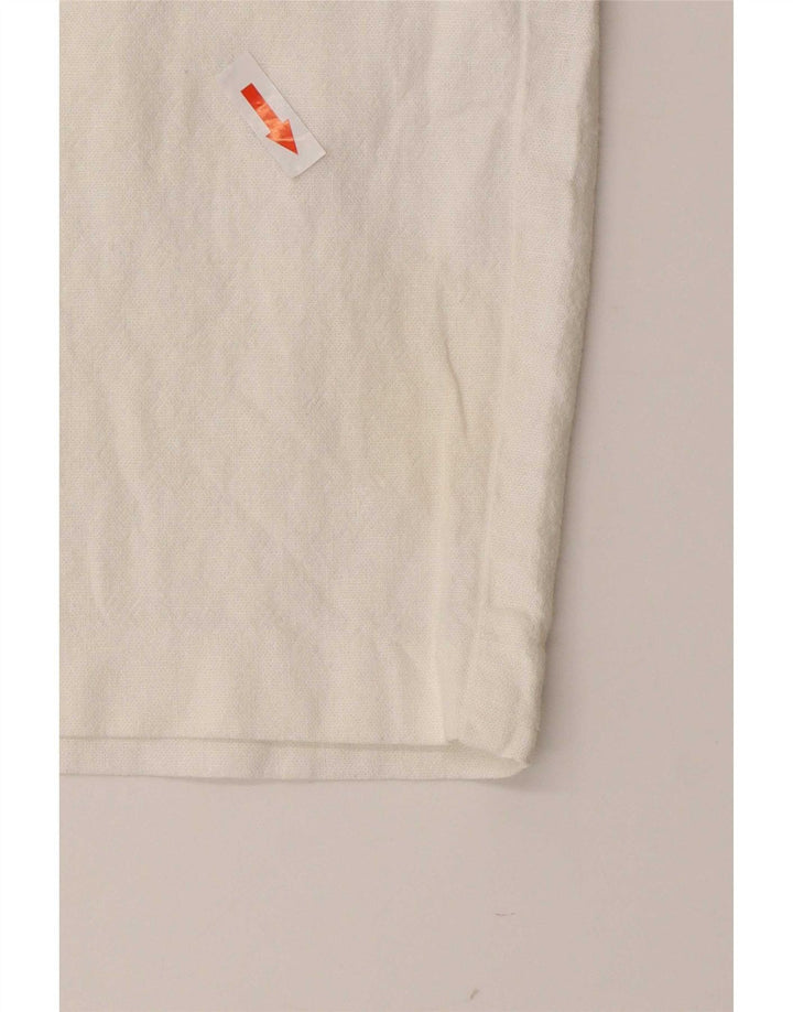 Marks & Spencer Pantalones Cortos Casuales para Mujer W36 XL Blanco