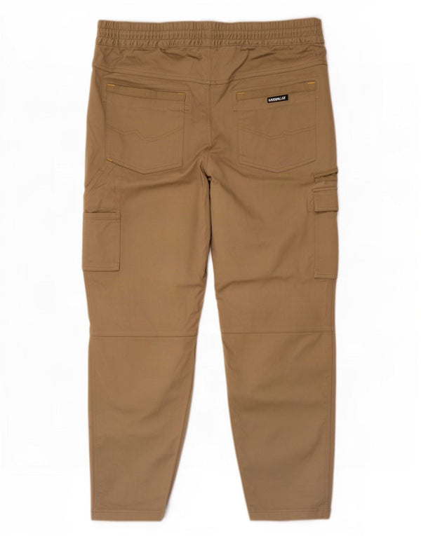 Caterpillar Mens Slim Cargo Trousers W44 L32 Beige Cotton