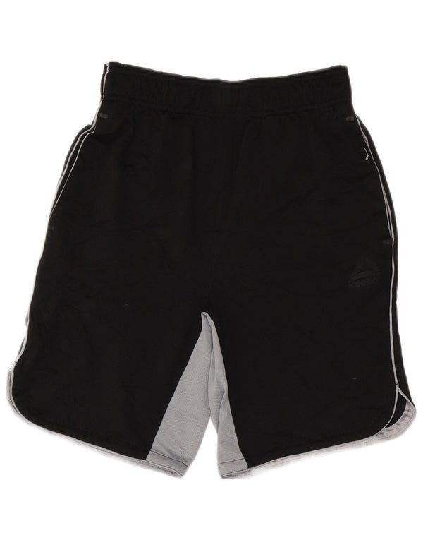 Reebok Shorts deportivos para hombre Small Black Colourblock Poliéster