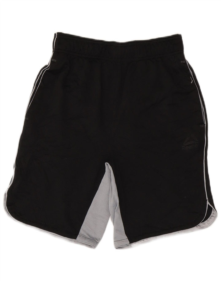 Reebok Shorts deportivos para hombre Small Black Colourblock Poliéster