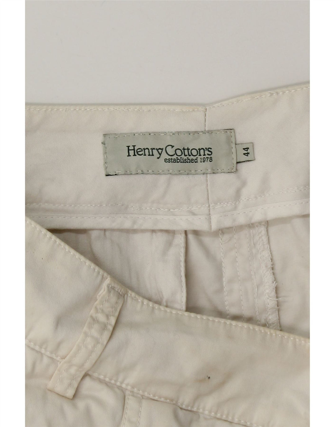 HENRY COTTONS Falda acampanada para mujer IT 44 Mediana W30 Algodón blanco