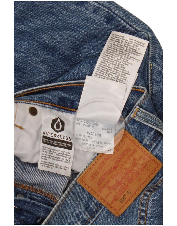 Levi's Hombre 501 Vaqueros Rectos W28 L28 Algodón Azul
