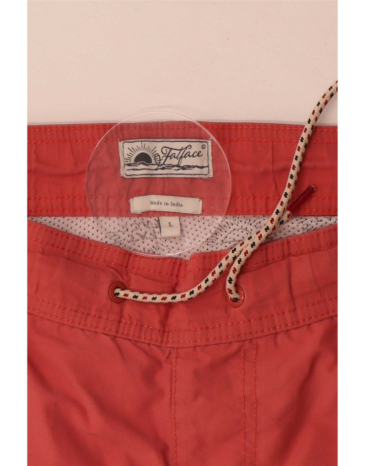 Bañador para hombre Fat Face Grande de algodón rojo