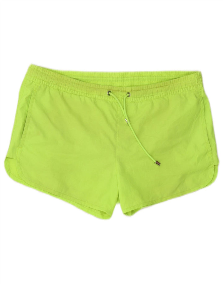 Zara Hombre Bañador Shorts Verde Medio Poliéster
