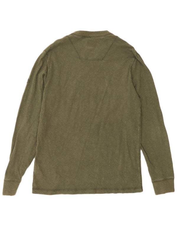 Timberland Hombre Top Manga Larga Pequeño Algodón Verde