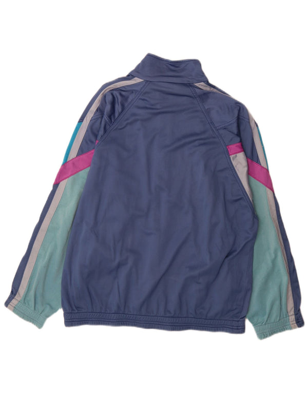 Diadora Hombre Chaqueta De Chándal Con Estampado Gráfico Grande Azul Marino Colorblock