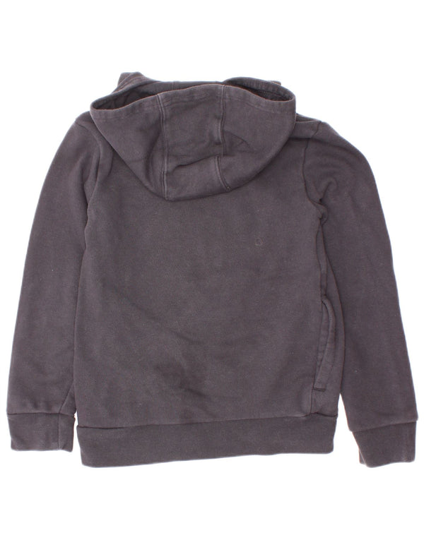 Adidas - Sudadera con capucha para niños, 7-8 años, algodón negro