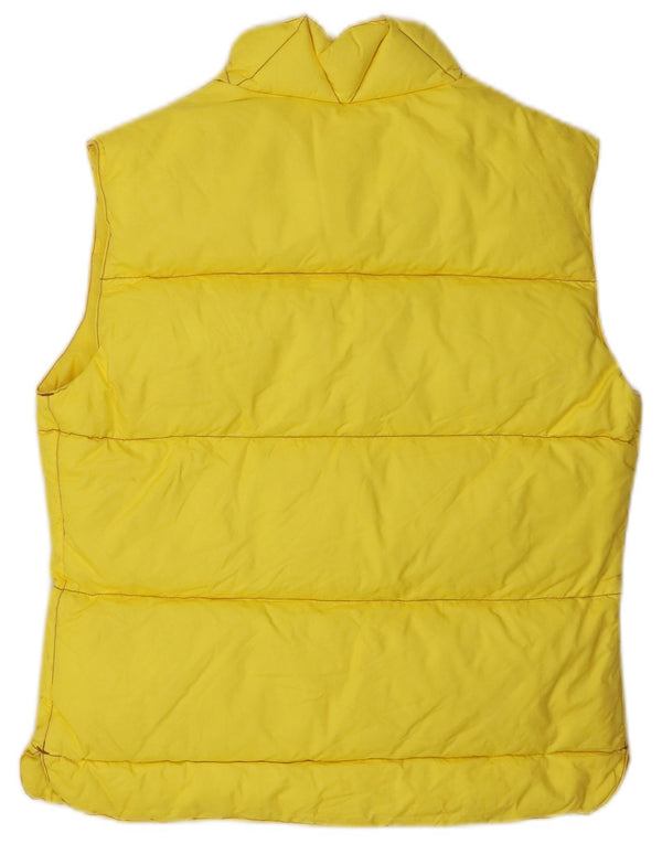 Murphy & Nye Chaleco acolchado para mujer UK 10 Small Yellow Nylon