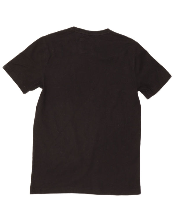 Crew Clothing Mens T-Shirt Top Small Black Cotton
