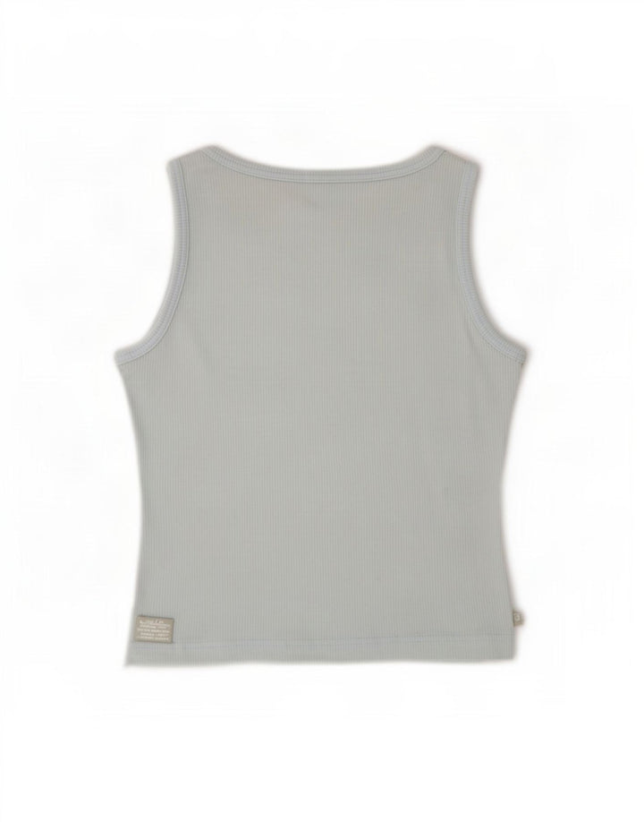 Adidas - Camiseta sin mangas para mujer, talla 40, nailon azul mediano