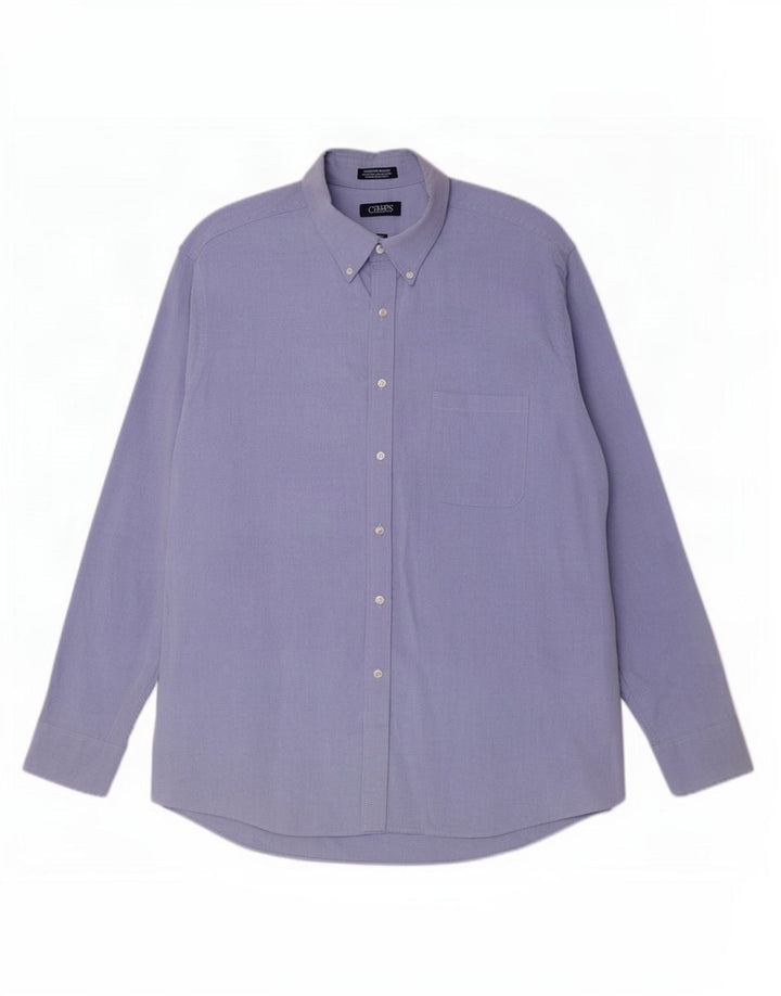 Chaps Camisa para hombre Talla 17 1/2 XL Algodón azul