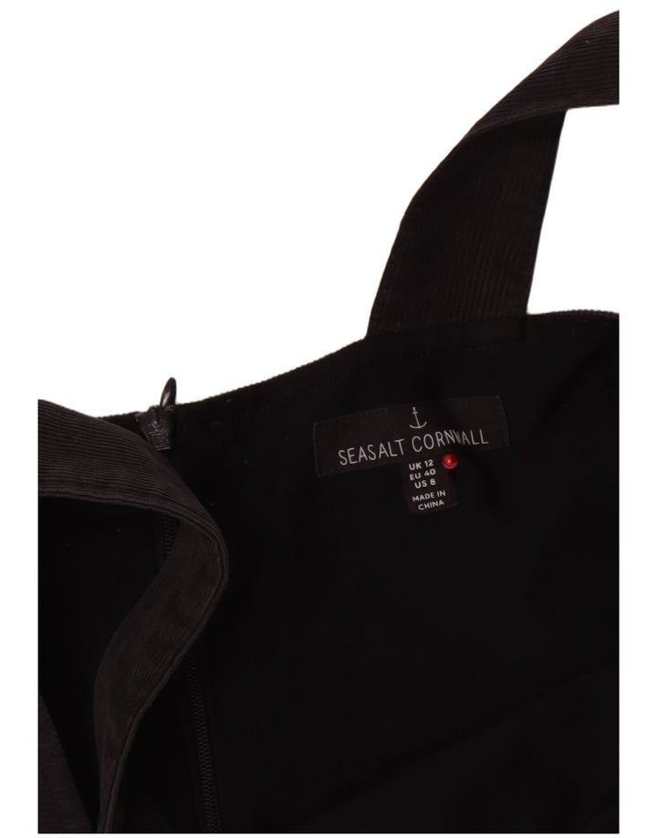 Seasalt Cornwall Vestido estilo delantal para mujer UK 40 Mediano Algodón negro