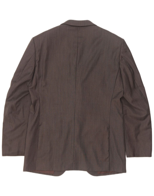 Marks & Spencer Chaqueta tipo blazer de 2 botones para hombre Reino Unido 40 Gris medio Rayas diplomáticas