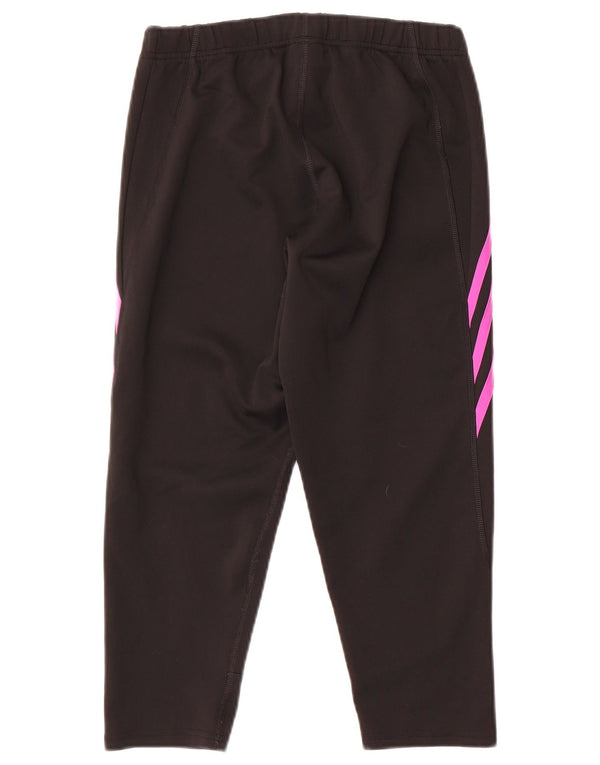 Adidas Pantalones de chándal cortos para mujer UK 12/14 Mediano Negro Poliéster