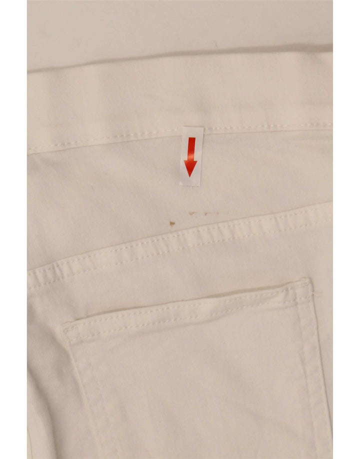 Marks & Spencer Jeans Jegging para Mujer UK 12 Medium W32 L28 Algodón Blanco