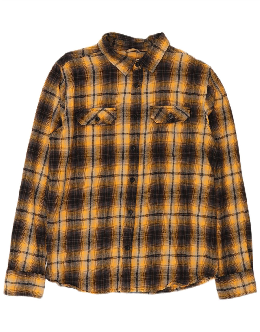 Camisa de franela para hombre de Mountain Warehouse Algodón a cuadros amarillos grandes