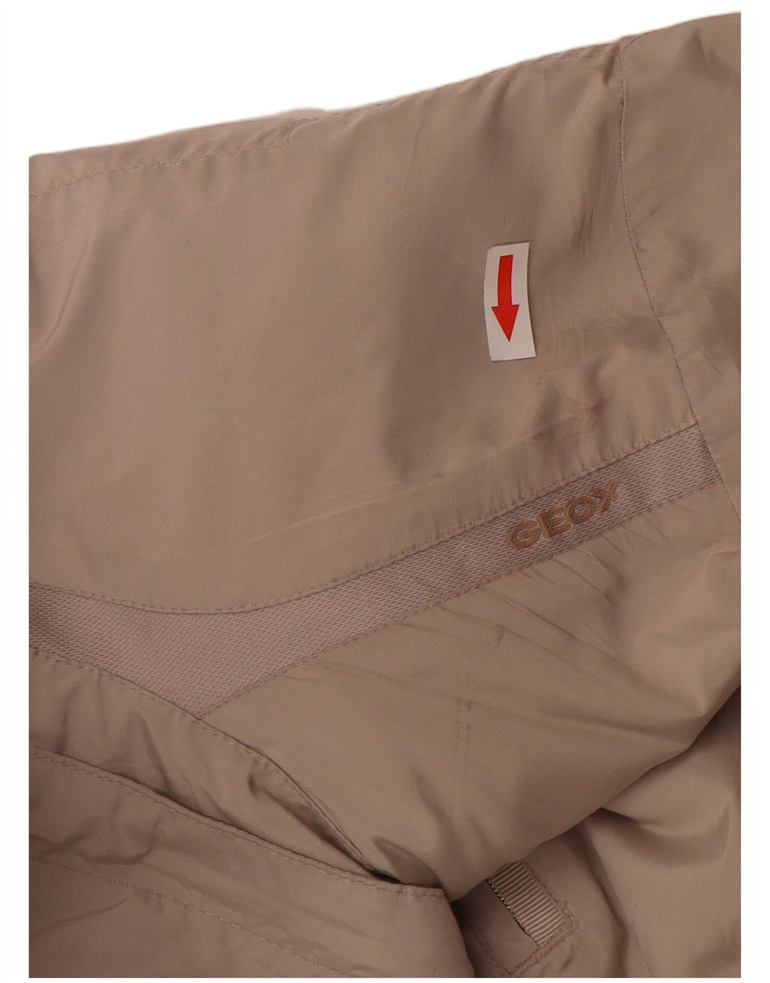 Geox Mujer Respira Utility Jacket UK 40 Grande Poliéster Beige