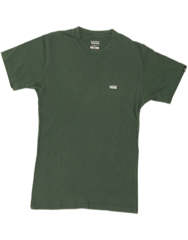 Vans Hombre Classic Fit Camiseta Top Small Verde Algodón