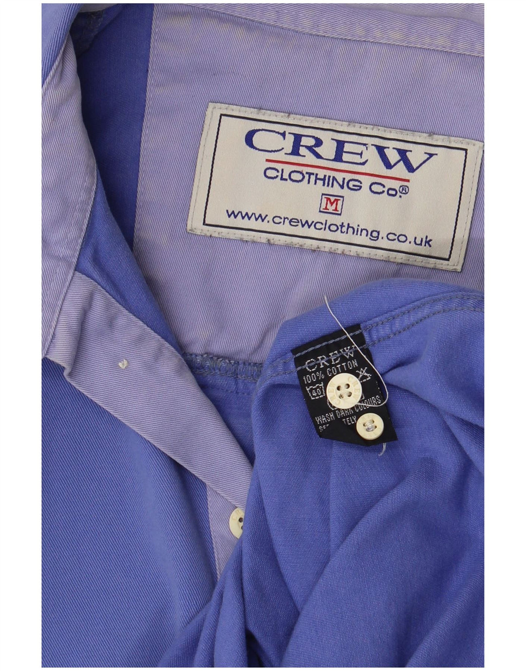 Crew Clothing Camisa tipo jersey para hombre Algodón azul medio