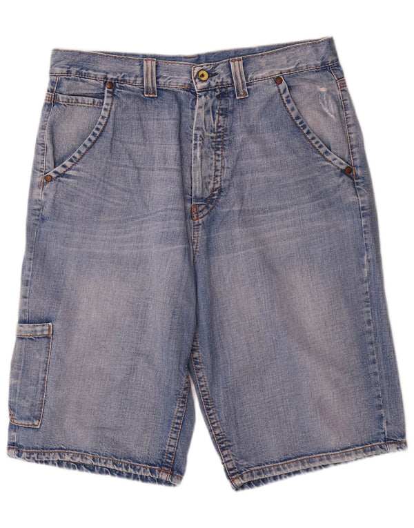 Benetton Shorts Vaqueros Cargo W34 Large De Algodón Azul Hombre