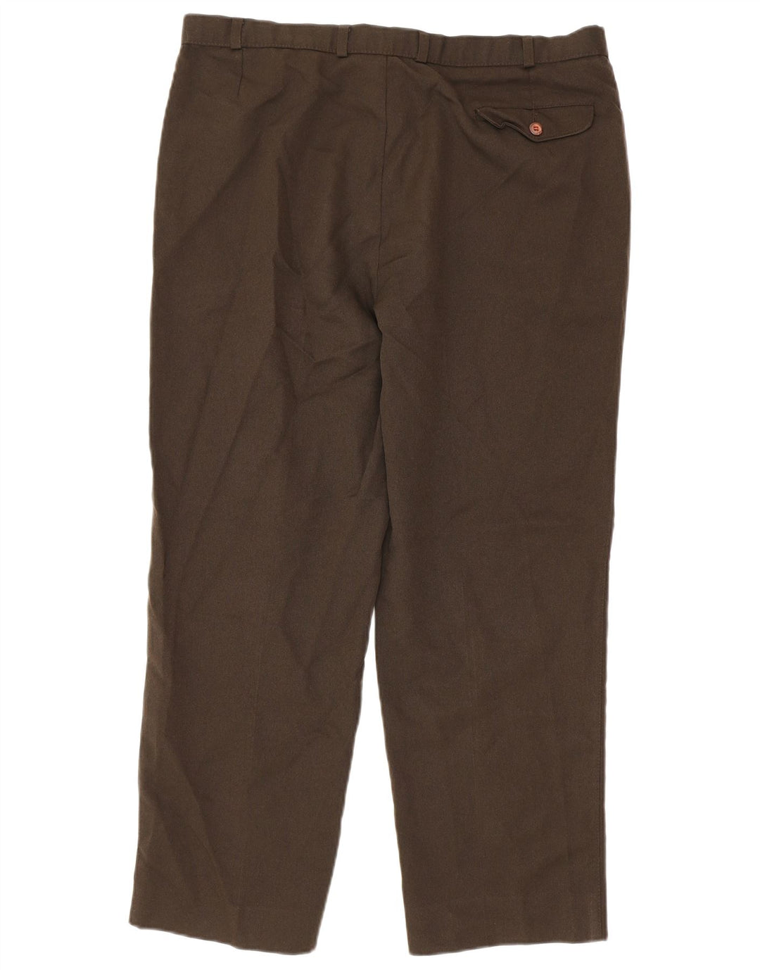 Marks & Spencer Pantalones casuales cónicos para hombre W38 L31 Poliéster marrón
