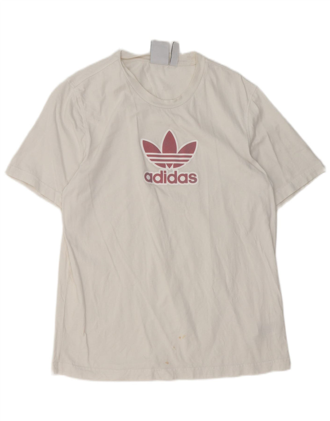 Adidas - Camiseta gráfica para hombre, talla mediana, algodón blanco