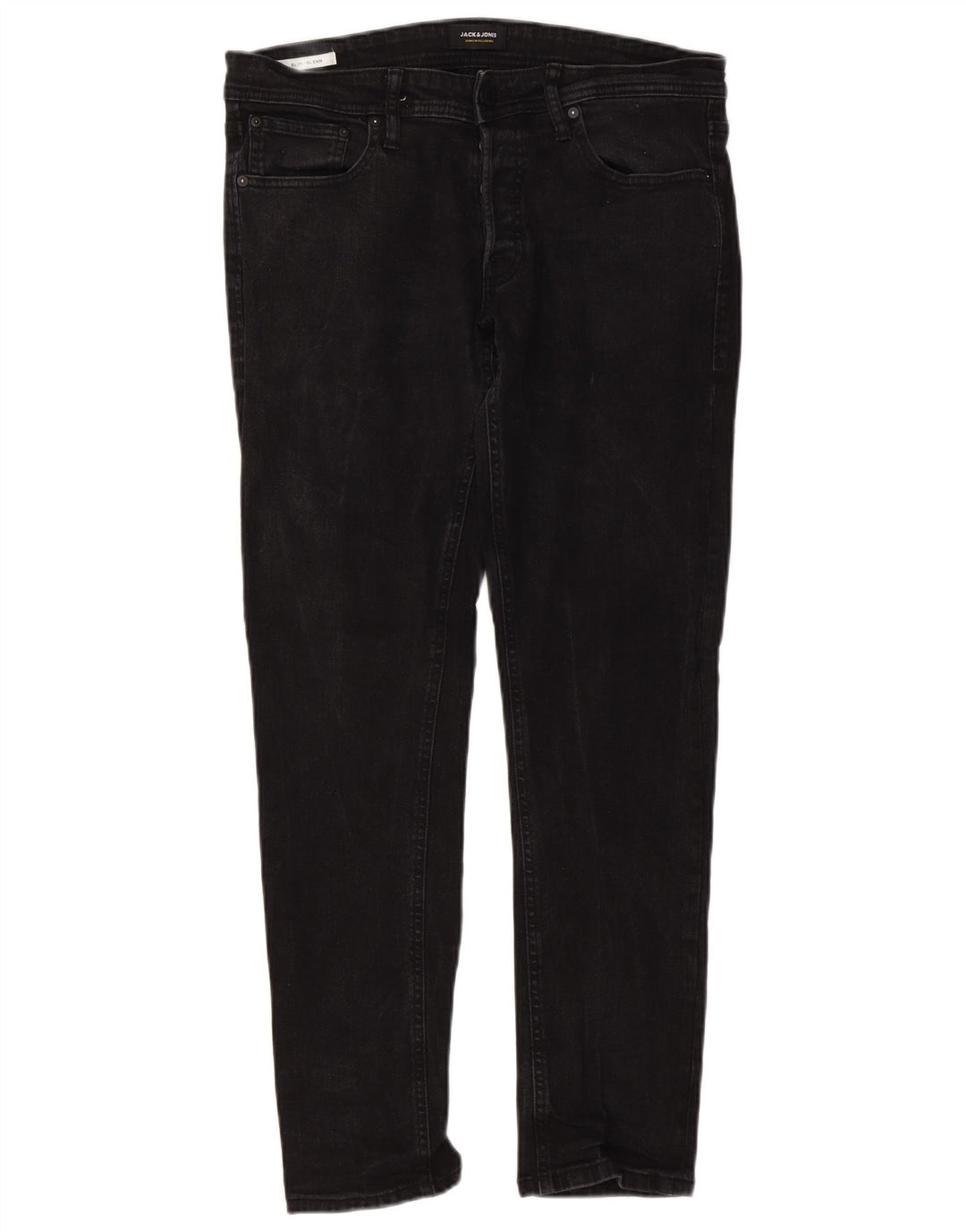 Jack & Jones Hombre GLENN Slim Jeans W36 L32 Algodón Negro