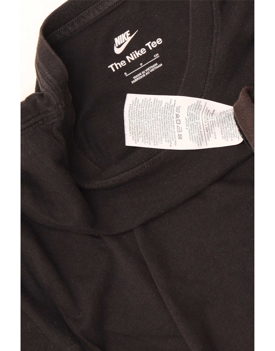 Camiseta Nike Hombre Top Small Negro Algodón