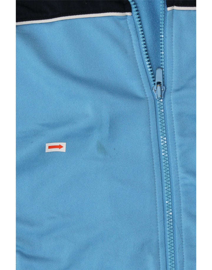 ADIDAS Boys Tracksuit Top Jacket 13-14 Years Blue Colourblock Polyester Vintage Adidas and Second-Hand Adidas from Messina Hembry 