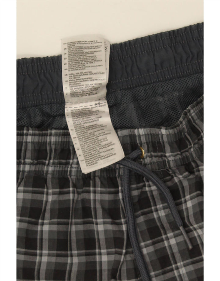 Bañador Adidas Hombre Gris Medio A Cuadros Poliéster