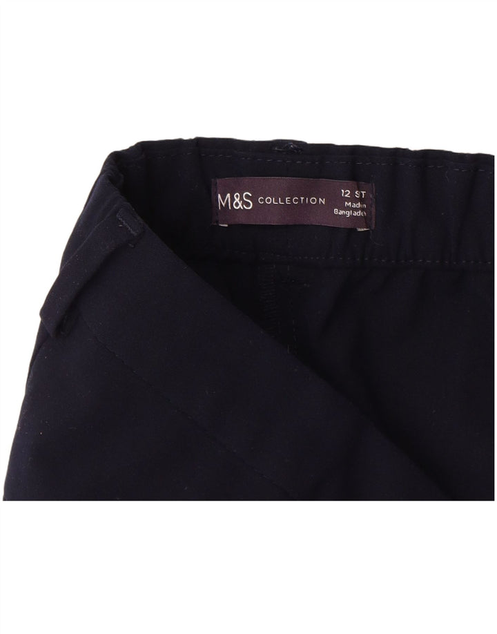 MARKS & SPENCER Pantalones chinos para mujer UK 12 Medium W30 L28 Azul marino